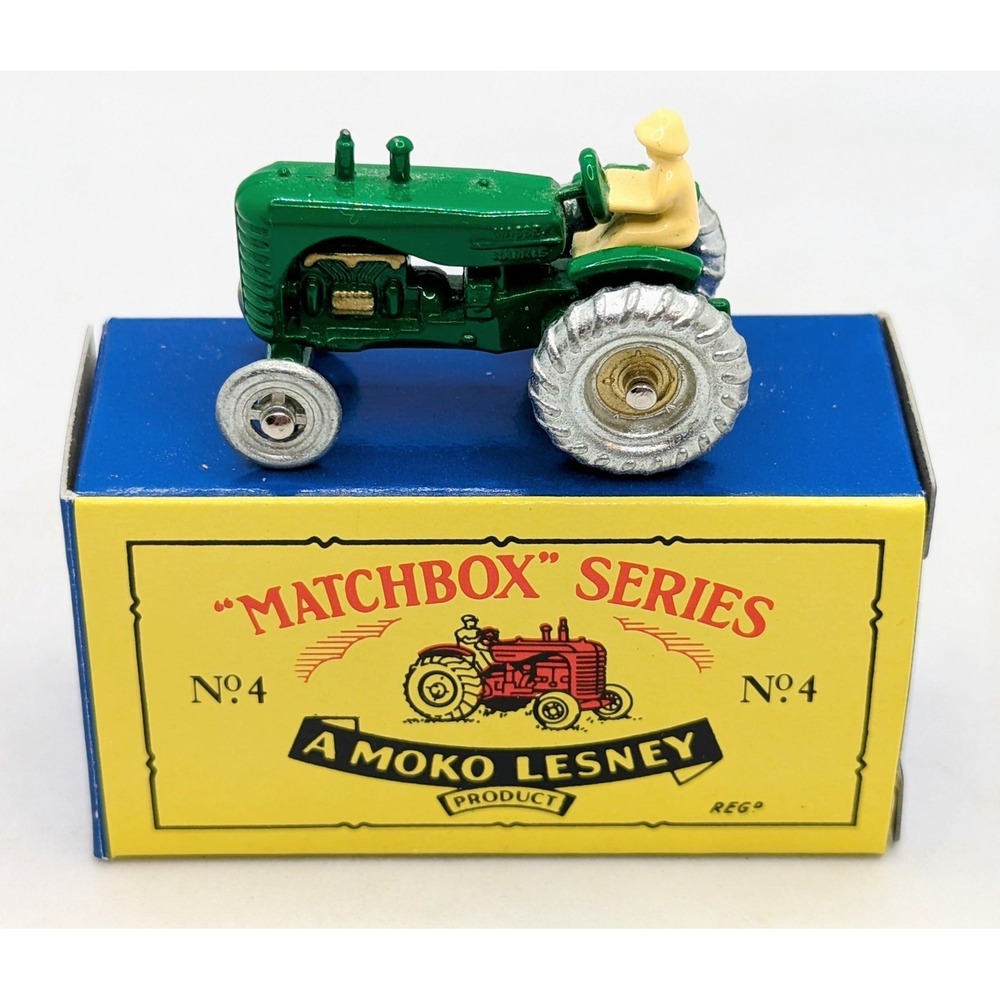 1993 Moko Lesney Matchbox Series No. 4 Massey Tractor Diecast With Box
